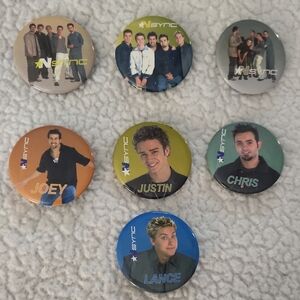 Nsync boyband bundle lot of collectible MINI buttons